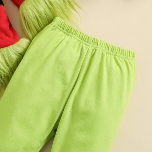 Grinch Who Stole Christmas Girls Boys Halloween Costume Outfit Set - Picture 4 of 6